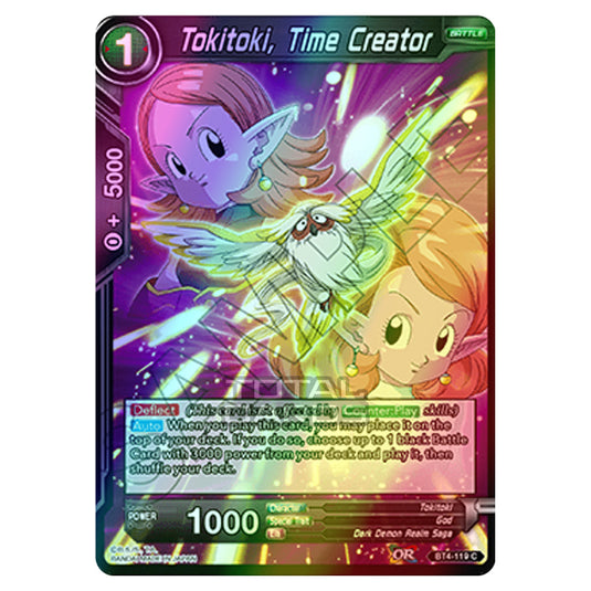 Dragon Ball Super - B04 - Colossal Warfare - Tokitoki, Time Creator - BT4-119 (Foil)