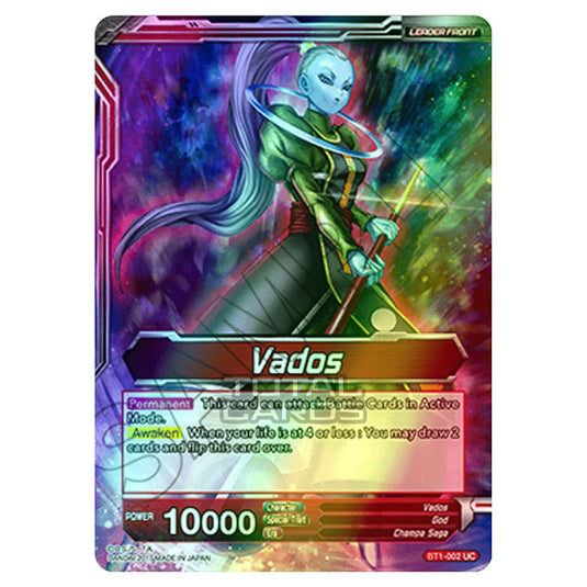 Dragon Ball Super - B01 - Galactic Battle - Vados - BT1-002 (Foil)