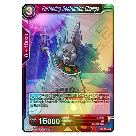 Dragon Ball Super - B01 - Galactic Battle - Furthering Destruction Champa - BT1-005 (Foil)