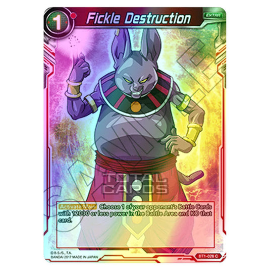 Dragon Ball Super - B01 - Galactic Battle - Fickle Destruction - BT1-026 (Foil)