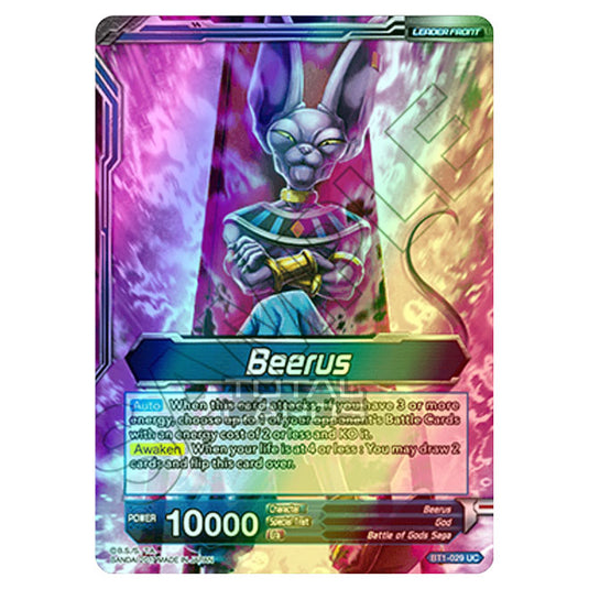 Dragon Ball Super - B01 - Galactic Battle - Beerus - BT1-029 (Foil)