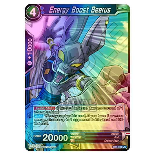 Dragon Ball Super - B01 - Galactic Battle - Energy Boost Beerus - BT1-042 (Foil)