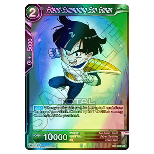 Dragon Ball Super - B01 - Galactic Battle - Friend-Summoning Son Gohan - BT1-061 (Foil)