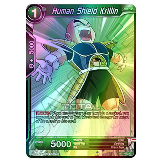 Dragon Ball Super - B01 - Galactic Battle - Human Shield Krillin - BT1-072 (Foil)