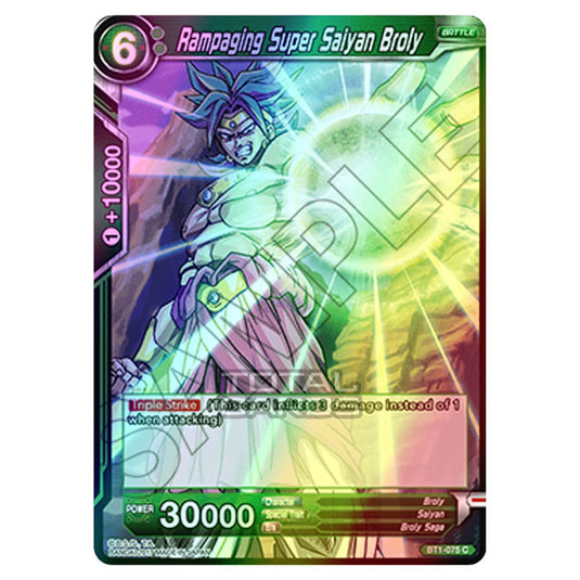 Dragon Ball Super - B01 - Galactic Battle - Rampaging Super Saiyan Broly - BT1-075 (Foil)