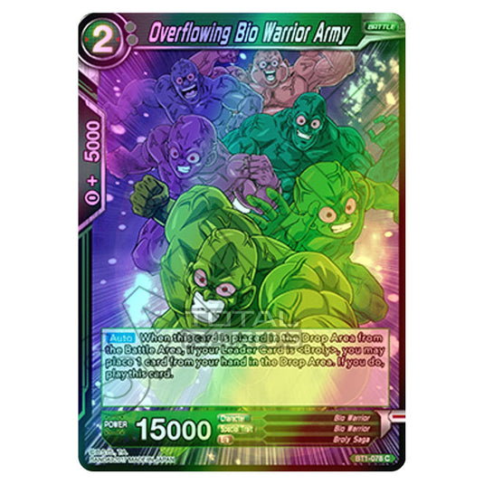 Dragon Ball Super - B01 - Galactic Battle - Overflowing Bio Warrior Army - BT1-078 (Foil)