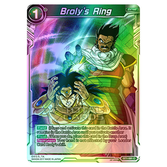 Dragon Ball Super - B01 - Galactic Battle - Broly's Ring - BT1-081 (Foil)