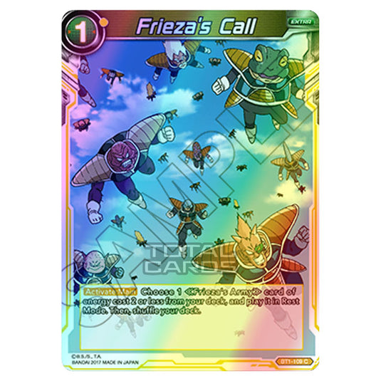 Dragon Ball Super - B01 - Galactic Battle - Frieza's Call - BT1-109 (F Dragon Ball Super - B01 - Galactic Battle - Frieza's Call - BT1-109 (F
