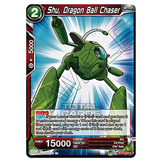 Dragon Ball Super - B10 - Unison Warrior Series - Rise of the Unison Warrior - Shu, Dragon Ball Chaser - BT10-022 (Foil)