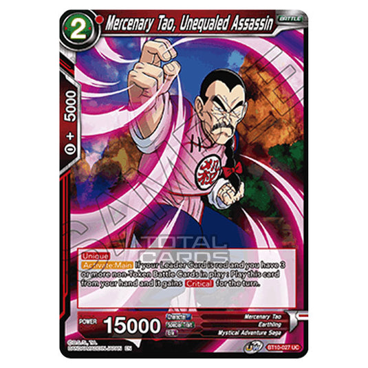 Dragon Ball Super - B10 - Unison Warrior Series - Rise of the Unison Warrior - Mercenary Tao, Unequaled Assassin - BT10-027 (Foil)