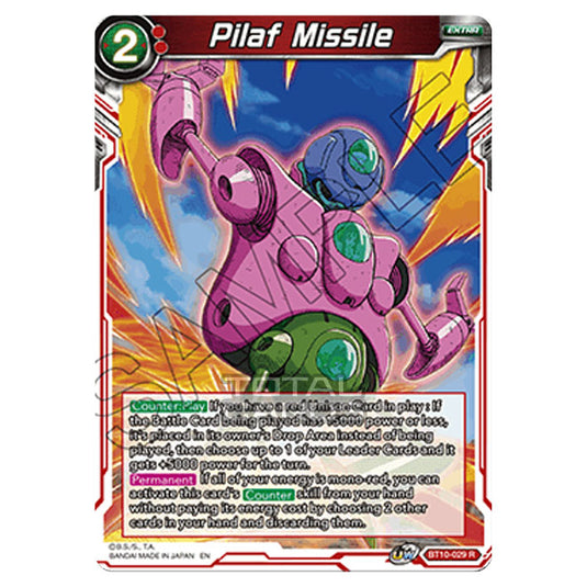 Dragon Ball Super - B10 - Unison Warrior Series - Rise of the Unison Warrior - Pilaf Missile - BT10-029 (Foil)