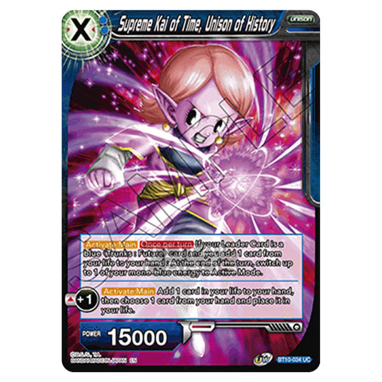 Dragon Ball Super - B10 - Unison Warrior Series - Rise of the Unison Warrior - Supreme Kai of Time, Unison of History - BT10-034 (Foil)