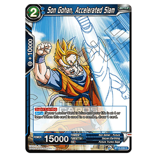 Dragon Ball Super - B10 - Unison Warrior Series - Rise of the Unison Warrior - Son Gohan, Accelerated Slam - BT10-039 (Foil)