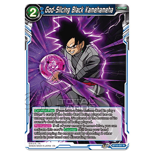 Dragon Ball Super - B10 - Unison Warrior Series - Rise of the Unison Warrior - God-Slicing Black Kamehameha - BT10-057 (Foil)