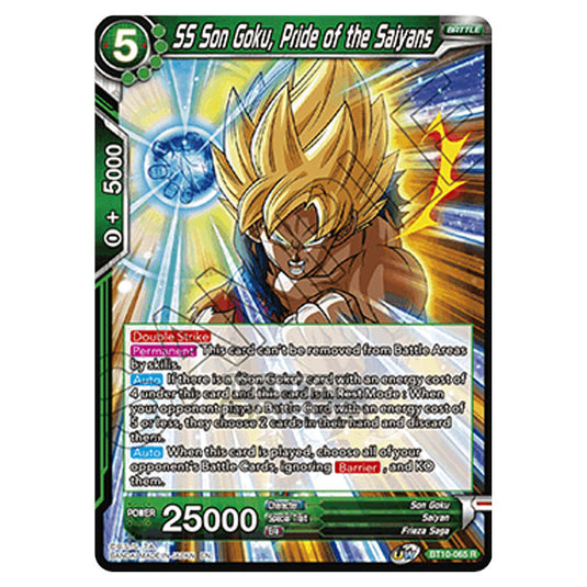 Dragon Ball Super - B10 - Unison Warrior Series - Rise of the Unison Warrior - SS Son Goku, Pride of the Saiyans - BT10-065 (Foil)