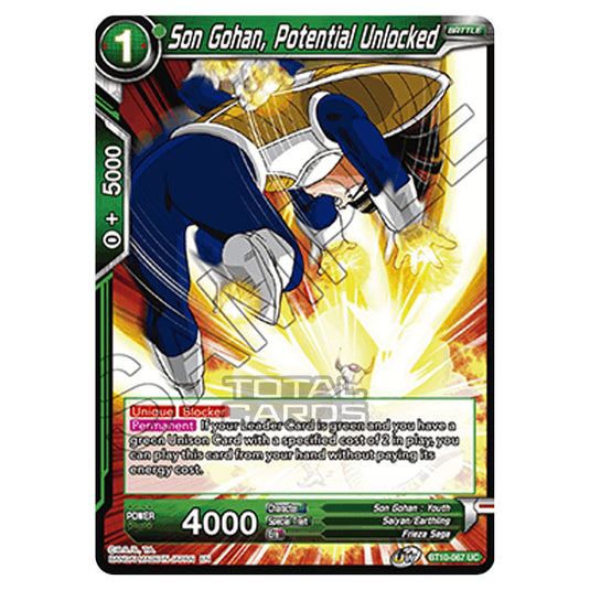 Dragon Ball Super - B10 - Unison Warrior Series - Rise of the Unison Warrior - Son Gohan, Potential Unlocked - BT10-067 (Foil)