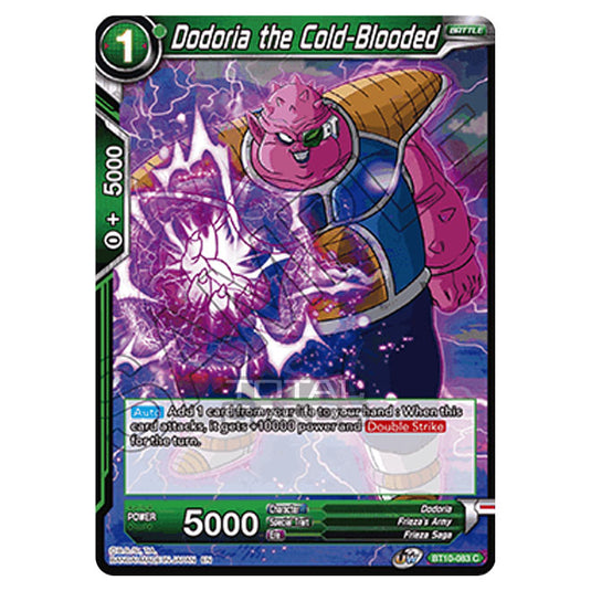 Dragon Ball Super - B10 - Unison Warrior Series - Rise of the Unison Warrior - Dodoria the Cold-Blooded - BT10-083 (Foil)