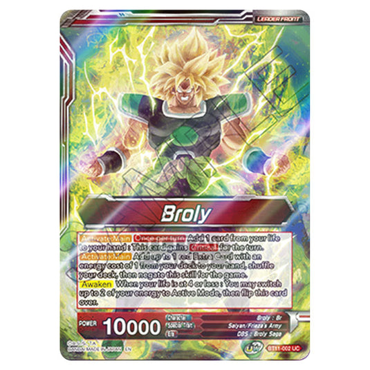 Dragon Ball Super - B11 - Vermilion Bloodline - Broly - BT11-002 (Foil)