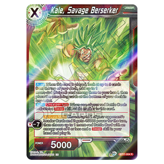 Dragon Ball Super - B11 - Vermilion Bloodline - Kale, Savage Berserker - BT11-004 (Foil)