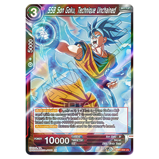 Dragon Ball Super - B11 - Vermilion Bloodline - SSB Son Goku, Technique Unchained - BT11-006 (Foil)