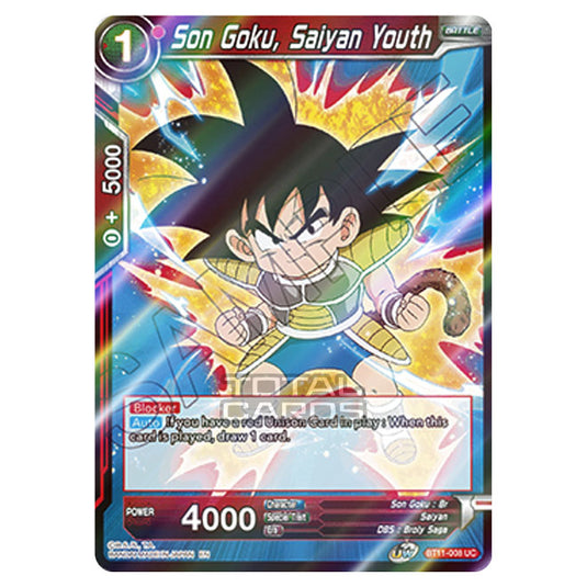 Dragon Ball Super - B11 - Vermilion Bloodline - Son Goku, Saiyan Youth - BT11-008 (Foil)