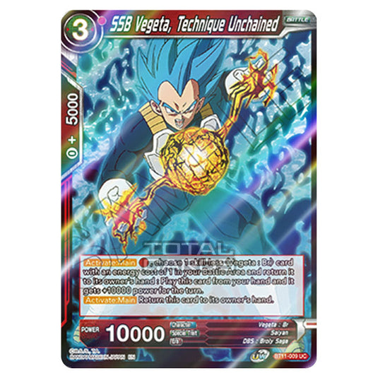 Dragon Ball Super - B11 - Vermilion Bloodline - SSB Vegeta, Technique Unchained - BT11-009 (Foil)