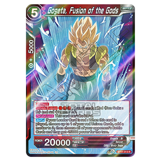 Dragon Ball Super - B11 - Vermilion Bloodline - Gogeta, Fusion of the Gods - BT11-013 (Foil)