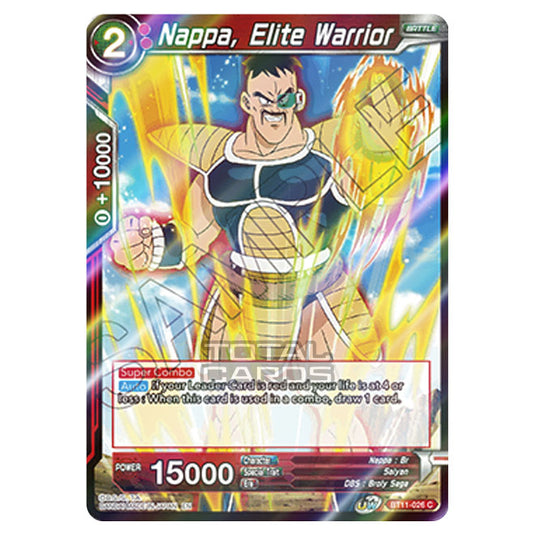 Dragon Ball Super - B11 - Vermilion Bloodline - Nappa, Elite Warrior - BT11-026 (Foil)