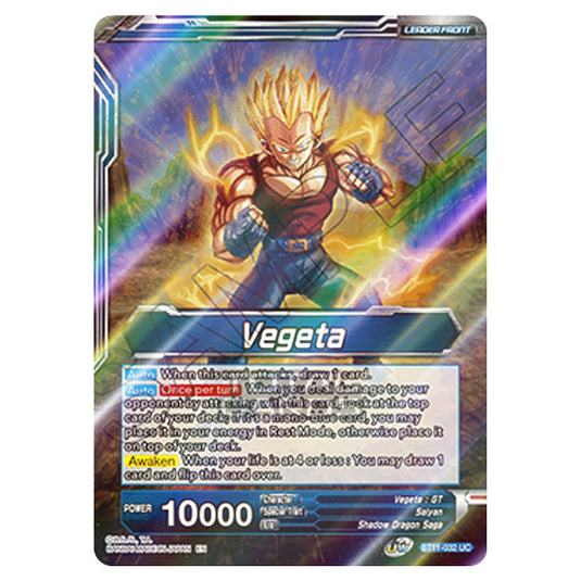 Dragon Ball Super - B11 - Vermilion Bloodline - Vegeta - BT11-032 (Foil)