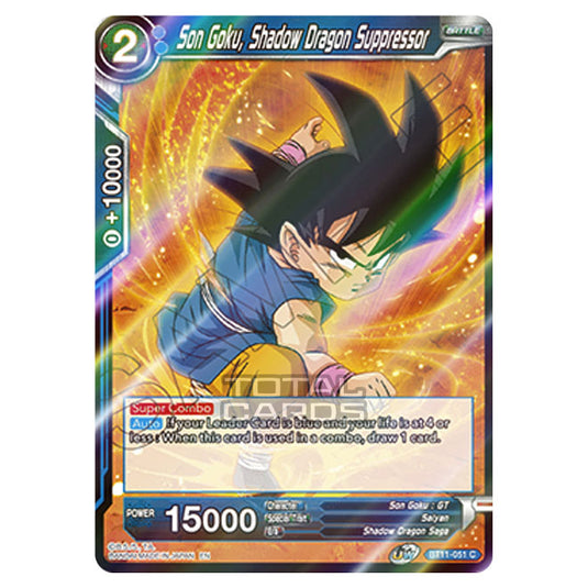 Dragon Ball Super - B11 - Vermilion Bloodline - Son Goku, Shadow Dragon Suppressor - BT11-051 (Foil)