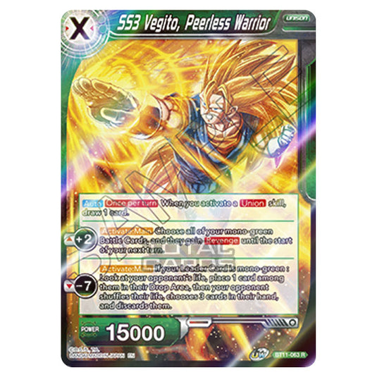 Dragon Ball Super - B11 - Vermilion Bloodline - SS3 Vegito, Peerless Warrior
 - BT11-063 (Foil)