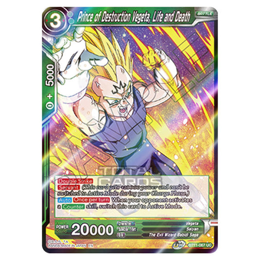 Dragon Ball Super - B11 - Vermilion Bloodline - Prince of Destruction Vegeta, Life and Death - BT11-067 (Foil)