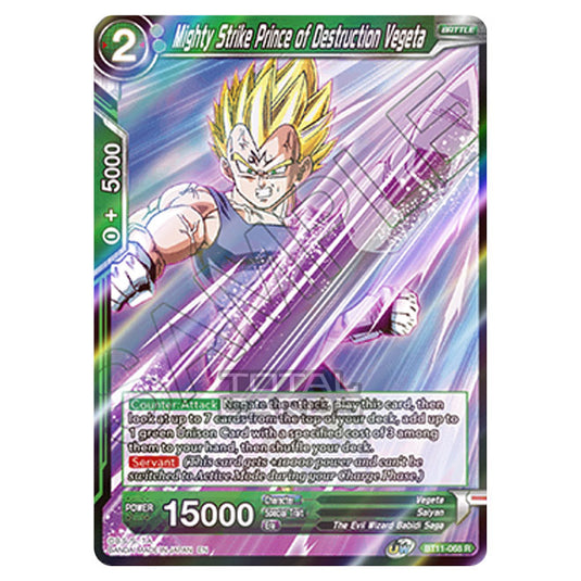 Dragon Ball Super - B11 - Vermilion Bloodline - Mighty Strike Prince of Destruction Vegeta - BT11-068 (Foil)