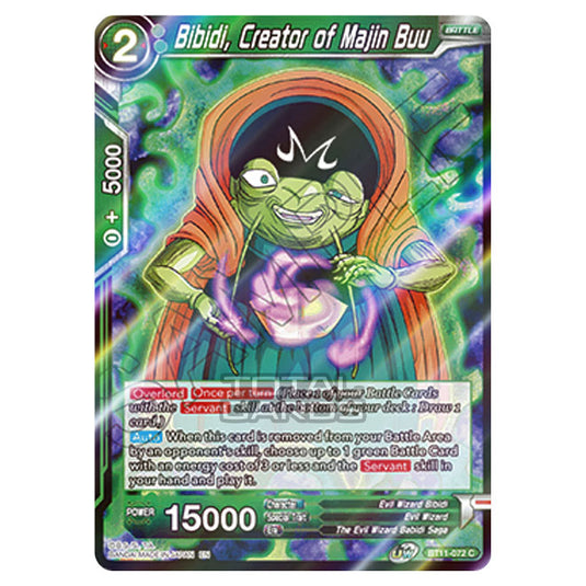 Dragon Ball Super - B11 - Vermilion Bloodline - Bibidi, Creator of Majin Buu - BT11-072 (Foil)