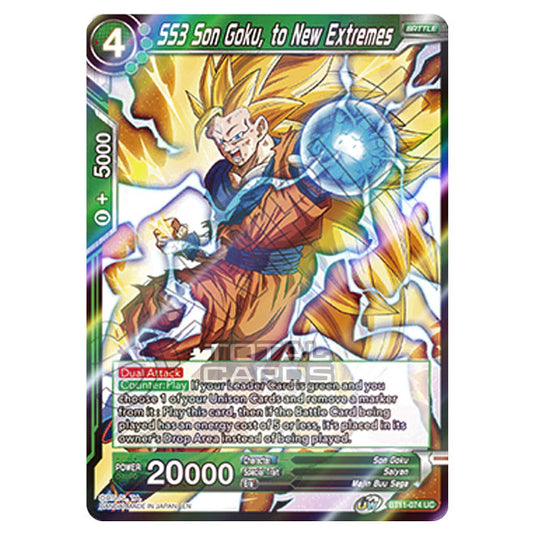 Dragon Ball Super - B11 - Vermilion Bloodline - SS3 Son Goku, to New Extremes - BT11-074 (Foil)