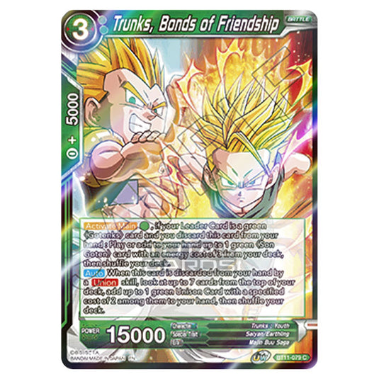 Dragon Ball Super - B11 - Vermilion Bloodline - Trunks, Bonds of Friendship - BT11-079 (Foil)