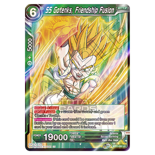 Dragon Ball Super - B11 - Vermilion Bloodline - SS Gotenks, Friendship Fusion - BT11-080 (Foil)