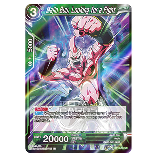 Dragon Ball Super - B11 - Vermilion Bloodline - Majin Buu, Looking for a Fight - BT11-082 (Foil)