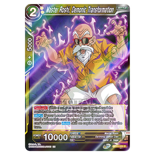 Dragon Ball Super - B11 - Vermilion Bloodline - Master Roshi, Demonic Transformation - BT11-101 (Foil)