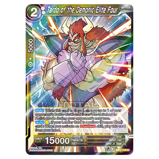 Dragon Ball Super - B11 - Vermilion Bloodline - Tardo of the Demonic Elite Four - BT11-108 (Foil)