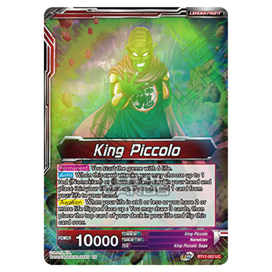 Dragon Ball Super - B12 - Vicious Rejuvenation - King Piccolo - BT12-002 (Foil)