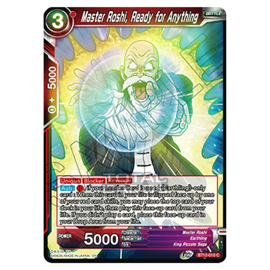 Dragon Ball Super - B12 - Vicious Rejuvenation - Master Roshi, Ready for Anything - BT12-010 (Foil)