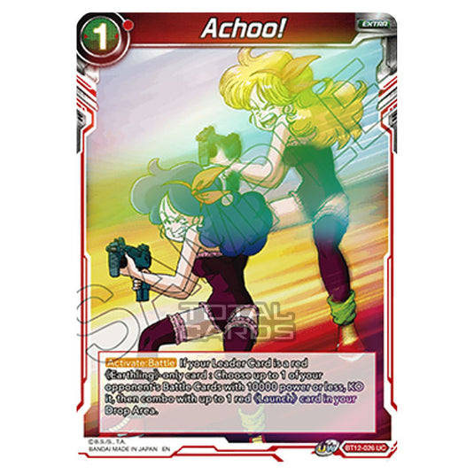 Dragon Ball Super - B12 - Vicious Rejuvenation - Achoo! - BT12-026 (Foil)