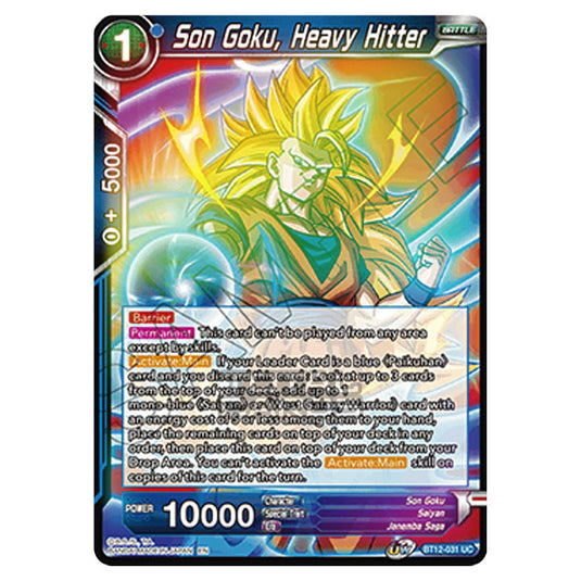 Dragon Ball Super - B12 - Vicious Rejuvenation - Son Goku, Heavy Hitter - BT12-031 (Foil)