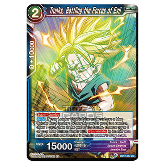 Dragon Ball Super - B12 - Vicious Rejuvenation - Trunks, Battling the Forces of Evil - BT12-037 (Foil)