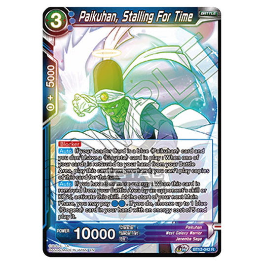 Dragon Ball Super - B12 - Vicious Rejuvenation - Paikuhan, Stalling For Time - BT12-042 (Foil)