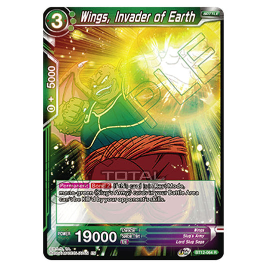 Dragon Ball Super - B12 - Vicious Rejuvenation - Wings, Invader of Earth - BT12-064 (Foil)