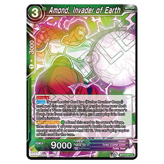 Dragon Ball Super - B12 - Vicious Rejuvenation - Amond, Invader of Earth - BT12-071 (Foil)