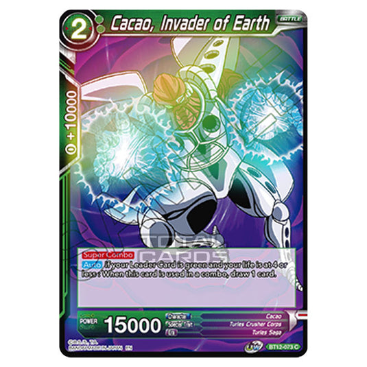 Dragon Ball Super - B12 - Vicious Rejuvenation - Cacao, Invader of Earth - BT12-073 (Foil)