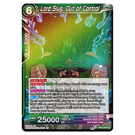 Dragon Ball Super - B12 - Vicious Rejuvenation - Lord Slug, Out of Control - BT12-076 (Foil)